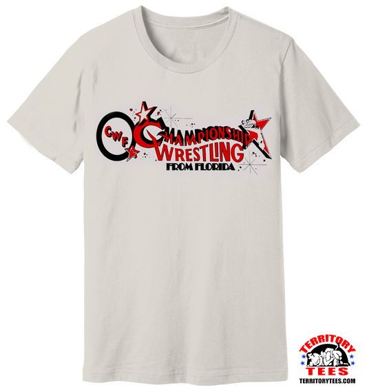 Championship Wrestling from Florida Vintage White Tee
