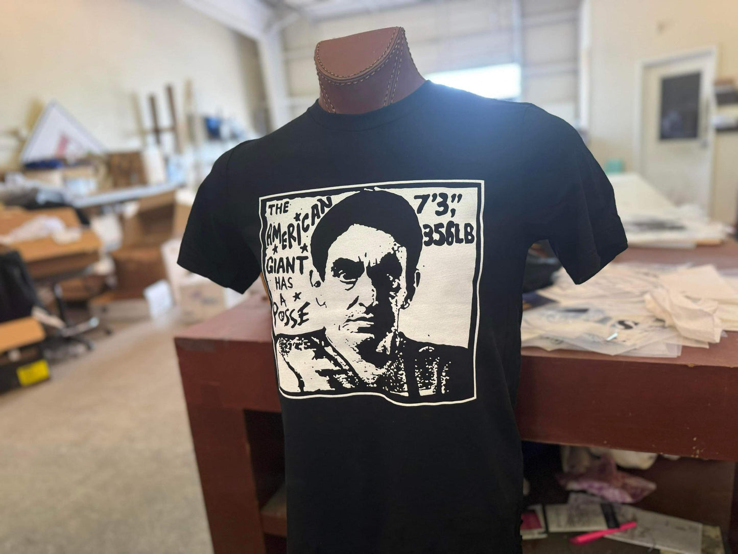 The American Giant Has a Posse Black Tee